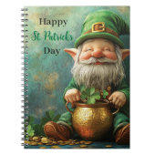 Gnome Leprechaun en Pot of Gold St. Patrick's Day Notitieboek (Voorkant)