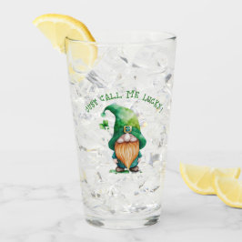 Gnome Leprechaun - Noem me gewoon Lucky Persoonlij Glas