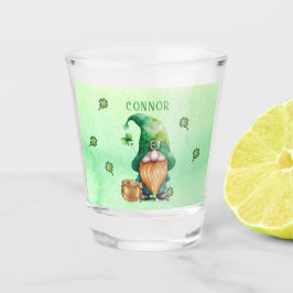Gnome Leprechaun Pot of Gold St. Patricks Day Shot Glas