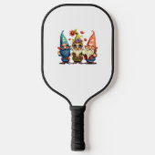 Gnome Leuke en grappige gnoom Hippie zonnebloem ru Pickleball Paddle (Voorkant)