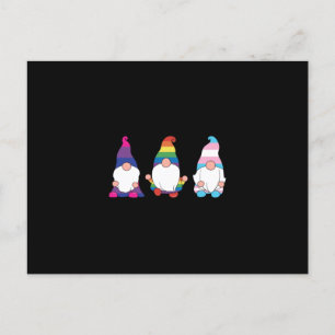 Gnome LGBTQ Bisexual Transsexual Ally Aankondigingskaart