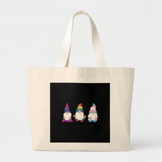 Gnome LGBTQ Bisexual Transsexual Ally Grote Tote Bag