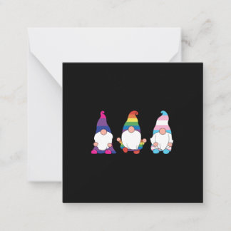 Gnome LGBTQ Bisexual Transsexual Ally Notitiekaartje