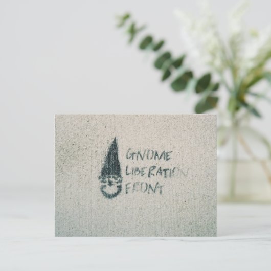 Gnome Liberation Front Briefkaart (Staand voorkant)