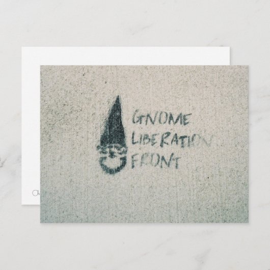 Gnome Liberation Front Briefkaart (Voorkant / Achterkant)