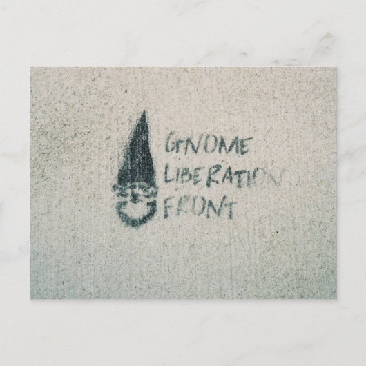 Gnome Liberation Front Briefkaart (Voorkant)