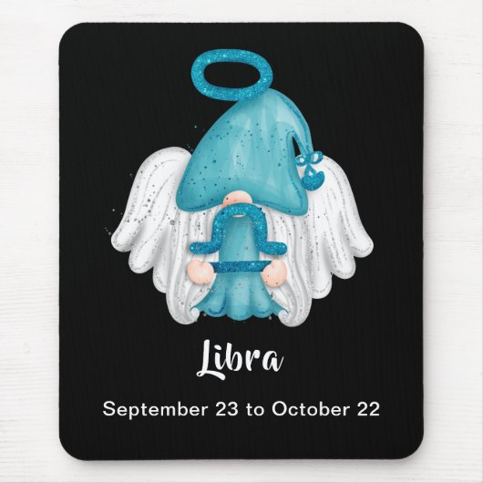 Gnome Libra Astrology Sign Angel Muismat (Voorkant)