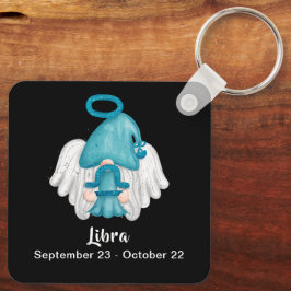 Gnome Libra Astrology Sign Angel Sleutelhanger