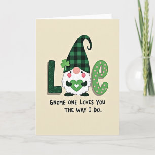 Gnome Liefde Hart Patroon Kaart