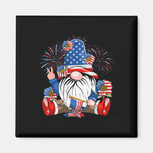 Gnome liefhebbers Amerikaanse vlag Onafhankelijkhe Magneet