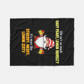 Gnome - Life Isn't So Much Easy Peasy Lemon Squeez Fleece Deken (Voorkant (Horizontaal))