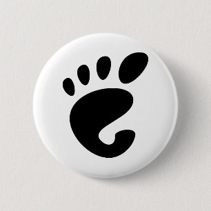 Gnome - Linux - OSS FSF  Ronde Button 5,7 Cm