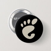 Gnome - Linux - OSS FSF Ronde Button 5,7 Cm (Voorkant /achterkant)