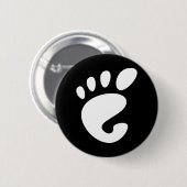 Gnome - Linux - OSS FSF Ronde Button 5,7 Cm (Voorkant /achterkant)