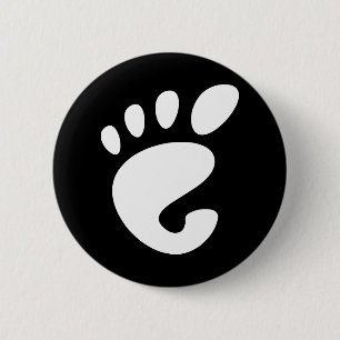 Gnome - Linux - OSS FSF  Ronde Button 5,7 Cm