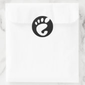 Gnome - Linux - OSS FSF Ronde Sticker (Tas)