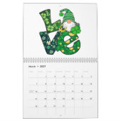 Gnome Love Funny St Patrick Day Kalender (Mar 2027)