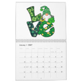 Gnome Love Funny St Patrick Day Kalender (Jan 2027)