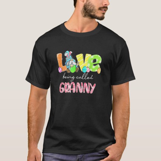 Gnome Love heet Granny Easter Day Family T-shirt (Voorkant)