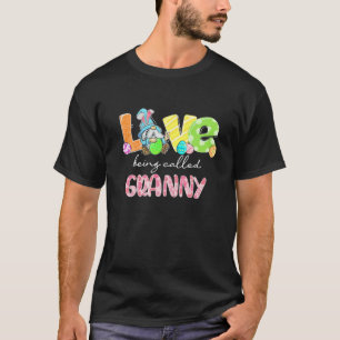 Gnome Love heet Granny Easter Day Family T-shirt