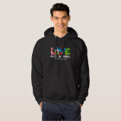 Gnome Love Needs No Words Autism Awareness For Kid Hoodie (Voorkant volledig)
