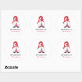 Gnome Love Ronde Sticker (Vel)