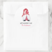 Gnome Love Ronde Sticker (Tas)