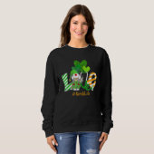 Gnome Love Scrub Life Stethoscope Shamrock St Patr Trui (Voorkant volledig)
