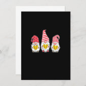 Gnome Love Softball Heart Leopard Pset-kerstmis Kaart (Voorkant / Achterkant)