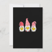 Gnome Love Softball Heart Leopard Pset-kerstmis Kaart (Voorkant)