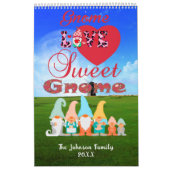 Gnome Love Sweet Gnome Familienaam Seizoen Feestda Kalender (Hoes)