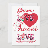 Gnome Love Sweet Love Valentijns Feestdagenkaart (Voorkant)