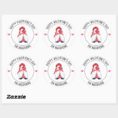 Gnome Love Valentijnsdag Ronde Sticker (Vel)