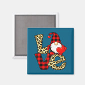 Gnome Love Valentine Gnomes Valentines Day Men Wom Magneet (Voorkant / Achterkant)