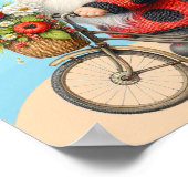 Gnome loves ladybugs poster (Hoek)