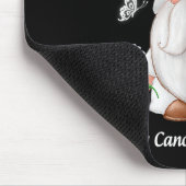 Gnome Lung Cancer Awareness with White Ribbon Gift Muismat (Hoek)