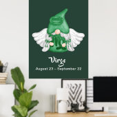 Gnome Maagd Astrologie Sterrenbeeld Engel 100 x 13 Poster (Thuiskantoor)