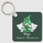 Gnome Maagd Astrologie Sterrenbeeld Engel Sleutelhanger (Voorkant)
