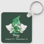 Gnome Maagd Astrologie Sterrenbeeld Engel Sleutelhanger (Achterkant)