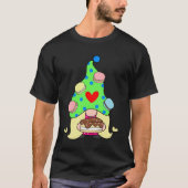 Gnome Macaron Cookies Pet en Cake Unisex T-shirt (Voorkant)