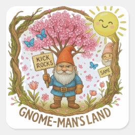GNOME-MAN’S LAND VIERKANTE STICKER