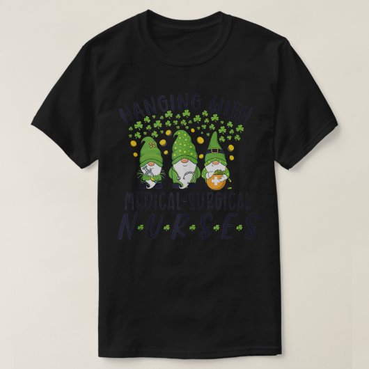 Gnome Med Surg Verpleegsters Grappige Verpleegster T-shirt (Design voorkant)