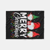 Gnome Merry Christmas Pajamas Matching Family Grou Fleece Deken (Voorkant (Horizontaal))