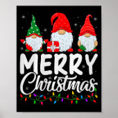 Gnome Merry Christmas Pajamas Matching Family Grou Poster (Voorkant)