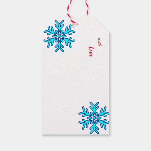 Gnome merry kerst cadeaulabel (Achterkant)