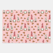 Gnome Merry Little Kerstmis Inpakpapier Vel (Voorkant 3)