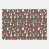 Gnome Merry Little Kerstmis Inpakpapier Vel (Voorkant 2)