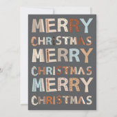 Gnome Merry Little Kerstparty nodiging Kaart (Achterkant)