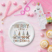 Gnome Merry Little Kerstparty Papieren Bordje (Feest)