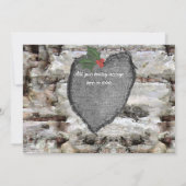 Gnome met berkenrood geruite Gesneden Hart foto Feestdagenkaart (Achterkant)